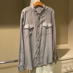 Men’s 7 for all mankind long sleeved button down